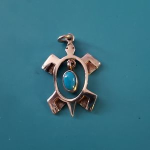 Vintage SS Turtle with turquoise